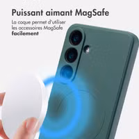 imoshion Coque Couleur avec MagSafe Samsung Galaxy S25 - Vert foncé