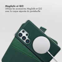 Selencia Étui portefeuille amovible Olyn avec MagSafe Samsung Galaxy S25 Ultra - Vert
