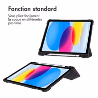 Accezz Coque tablette Rugged Trifold Apple iPad 11 (2025) 11 pouces A16 / iPad 10 (2022) 10.9 pouces - Noir