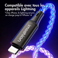 imoshion Câble de charge rapide lumineux RGB - USB-A vers Lightning - 1 mètre