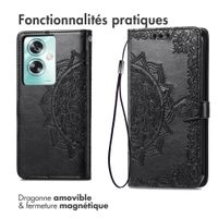 imoshion Etui de téléphone portefeuille Mandala Oppo A79 - Noir