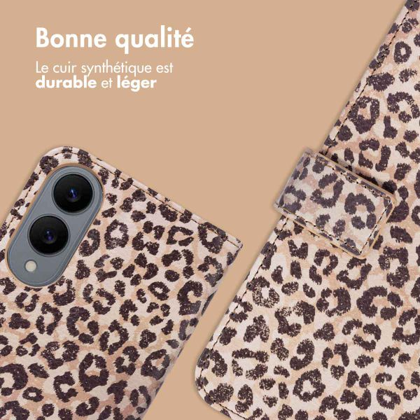 imoshion Étui de télephone portefeuille Design Samsung Galaxy S25 Edge - Leopard Mood