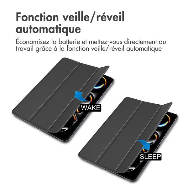 imoshion Coque tablette Trifold Apple iPad Pro 11 (2024) M4 - Noir