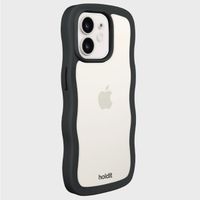 Holdit Coque Wavy Apple iPhone 12 (Pro) - Black / Transparent