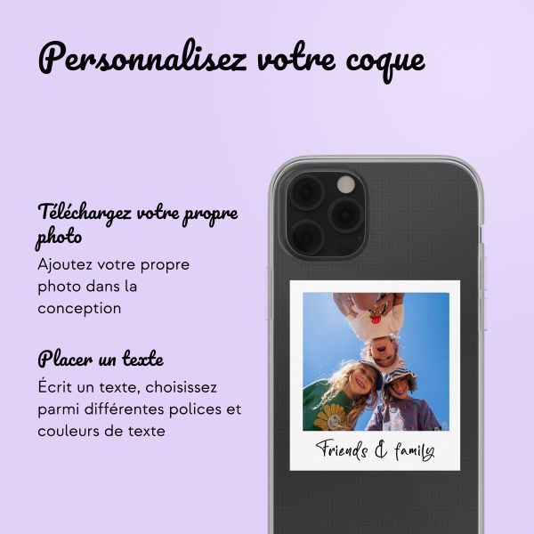 Coque avec votre propre photo et/ou texte Apple iPhone 12 (Pro) - Polaroid