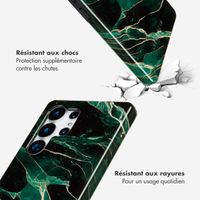 Selencia Coque arrière Vivid Samsung Galaxy S25 Ultra - Chic Marble Quartz