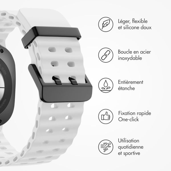 imoshion Bracelet Ocean en silicone Samsung Galaxy Watch Ultra (2024/2025) - Blanc