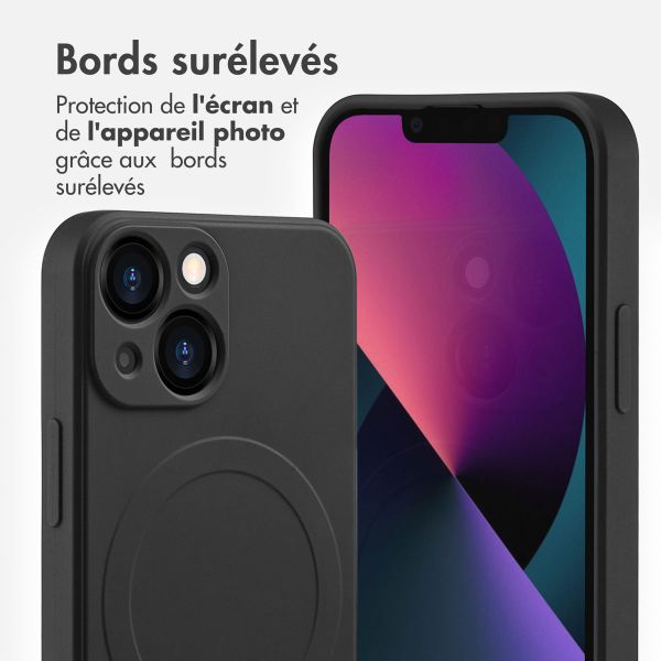 imoshion Coque Couleur avec MagSafe Apple iPhone 13 Mini - Noir