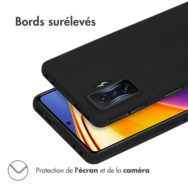 imoshion Coque Couleur Xiaomi Poco F4 GT 5G - Noir