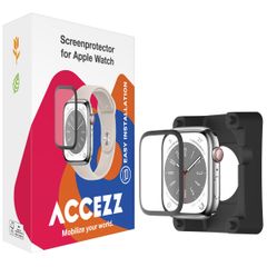 Accezz Protecteur d'écran avec applicateur pour Apple Watch Series 7-9 - 45 mm