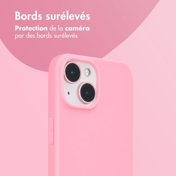 imoshion Coque Couleur Apple iPhone 15 - Bubblegum Pink