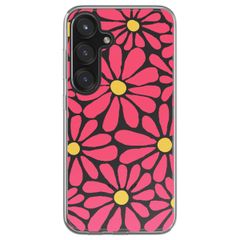 imoshion Coque design pour Samsung Galaxy S25 - Dusty Rose Flowers Connect