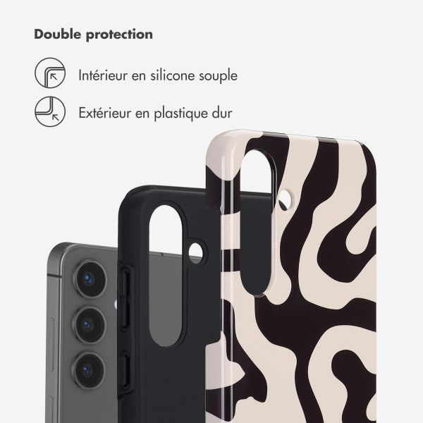 Selencia Coque arrière Vivid Samsung Galaxy S25 Plus - Art Wave Black