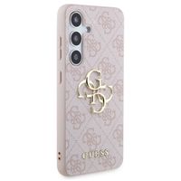 Guess Coque 4G Metal Logo Backcover Samsung Galaxy S24 Plus - Rose