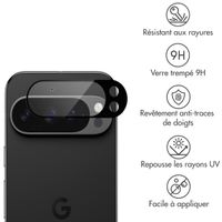 imoshion Protection Caméra en verre trempé 2 Pack Google Pixel 9 Pro - Noir