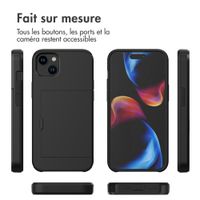 imoshion Coque arrière avec porte-cartes Apple iPhone 15 Plus - Noir