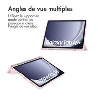 imoshion Coque tablette rigide Trifold Samsung Galaxy Tab A9 Plus - Rose