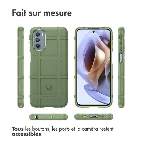 imoshion Coque Rugged Shield Motorola Moto G31 / G41 - Vert foncé