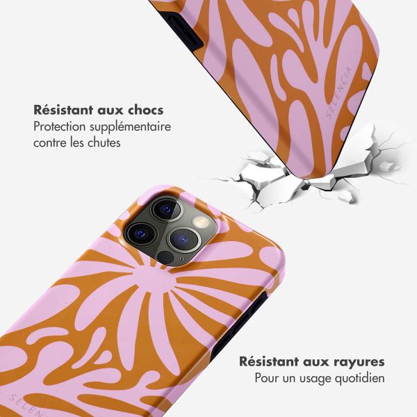 Selencia Coque arrière Vivid Apple iPhone 15 Pro Max - Modern Bloom Pink