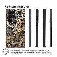 imoshion Coque Design Samsung Galaxy S23 Ultra - Feuilles / Noir