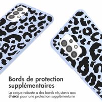 imoshion Coque design en silicone avec cordon Samsung Galaxy A32 (4G) - Animal Lila