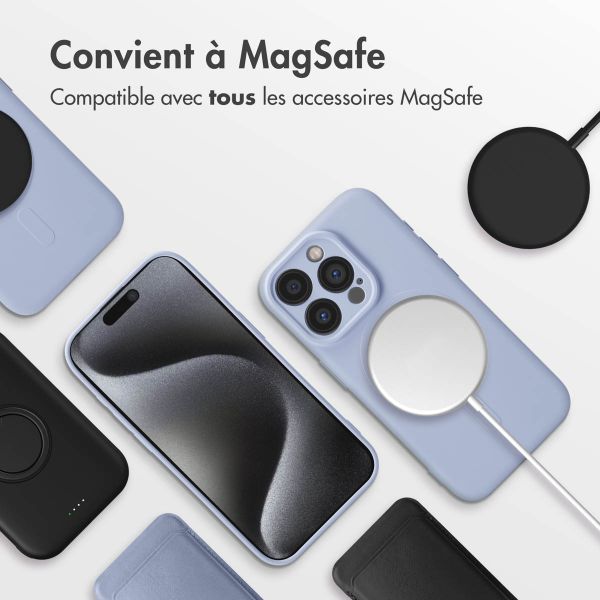 imoshion Coque Couleur avec MagSafe iPhone 15 Pro - Lilas