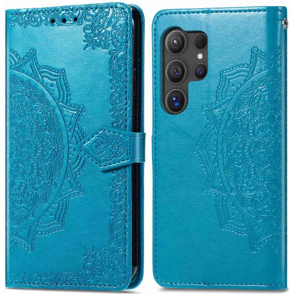 imoshion Etui de téléphone portefeuille Mandala Samsung Galaxy S24 Ultra - Turquoise