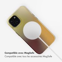 Selencia Coque arrière Vivid avec MagSafe Apple iPhone 15 - Gradient Olive Dust