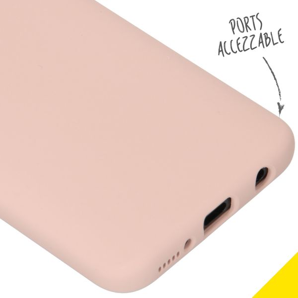 Accezz Coque Liquid Silicone Samsung Galaxy A40 - Rose