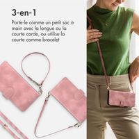 imoshion Etui de télephone portefeuille avec cordon Apple iPhone SE (2022 / 2020) / 8 / 7 - Rose