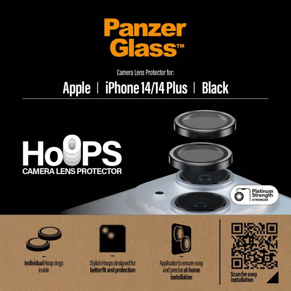 PanzerGlass Protection Caméra Hoops Optic Rings Apple iPhone 14 / 14 Plus