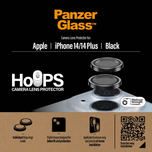 PanzerGlass Protection Caméra Hoop Optic Rings iPhone 14 / 14 Plus