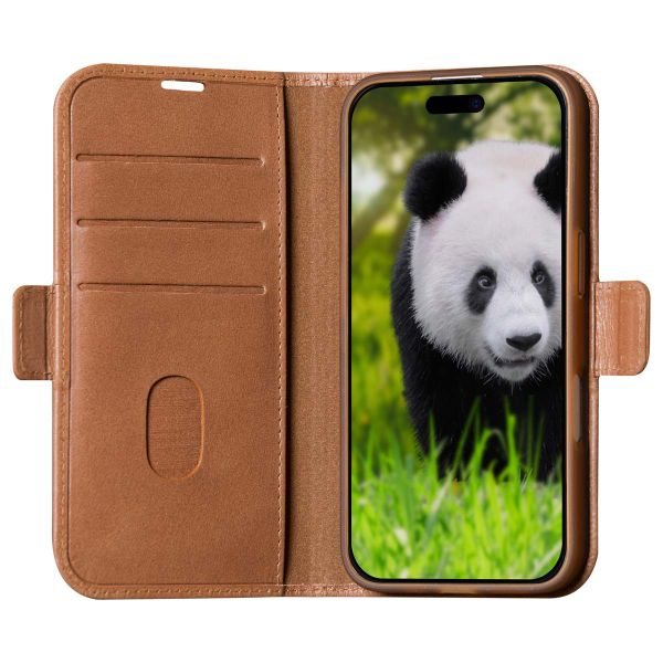 dbramante1928 Étui de télephone portefeuille Apple iPhone 16 - Tan