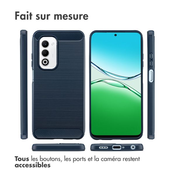 imoshion Coque Brushed Oppo A5 5G (2025) - Bleu foncé