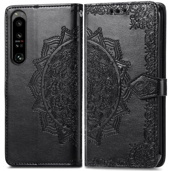 imoshion Etui de téléphone portefeuille Mandala Sony Xperia 1 IV - Noir