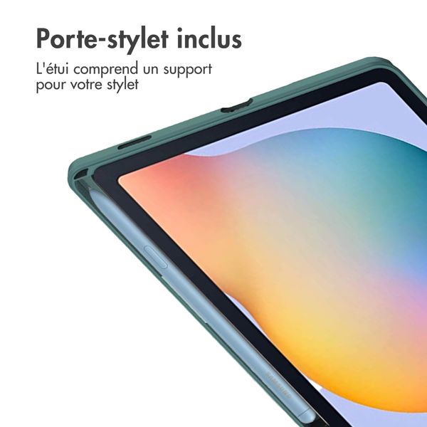 imoshion Coque tablette rigide Trifold Samsung Galaxy Tab S6 Lite (2020/2022/2024) - Vert