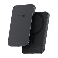 Empower by PanzerGlass Empower Bank Powerbank 5 000 mAh - Powerbank sans fil - MagSafe et Qi2 - Space Black
