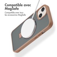 Accezz Coque Ring Stand avec MagSafe iPhone 14 - Brown