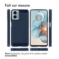 imoshion Coque Brushed Motorola Moto G24 Power - Bleu foncé