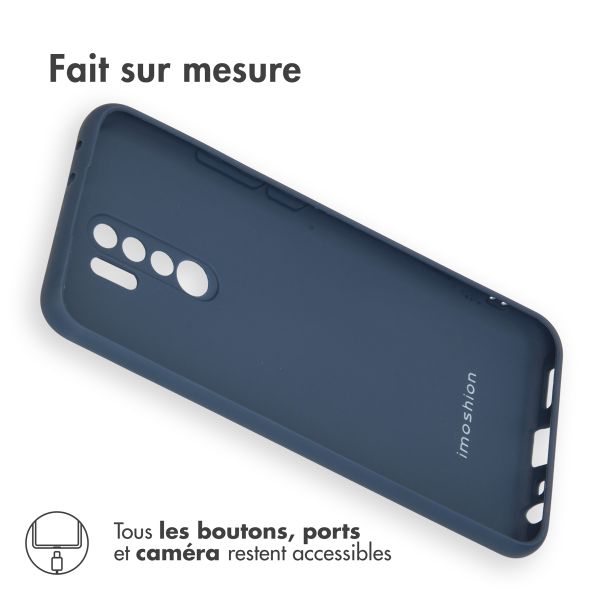 imoshion Coque Couleur Xiaomi Redmi 9 - Bleu foncé