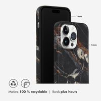 Selencia Aurora Coque Fashion Apple iPhone 14 Pro - Onyx Black Marble