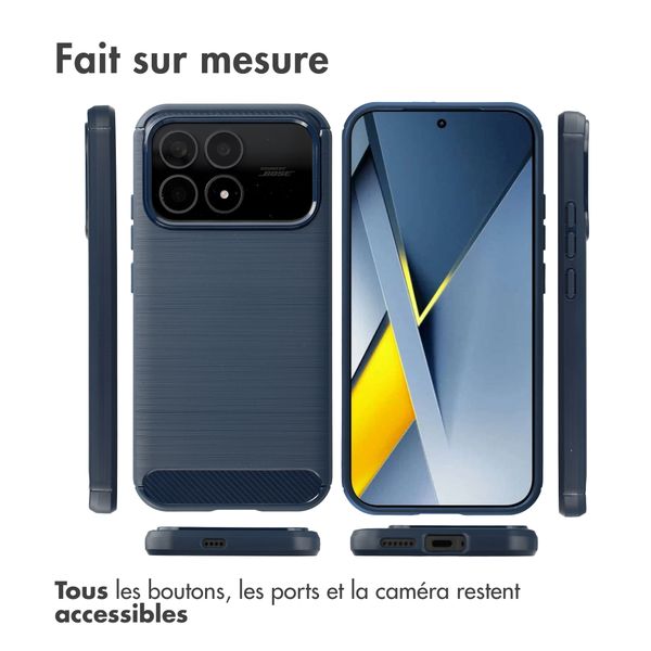 imoshion Coque Brushed Xiaomi Poco F8 Pro - Bleu foncé