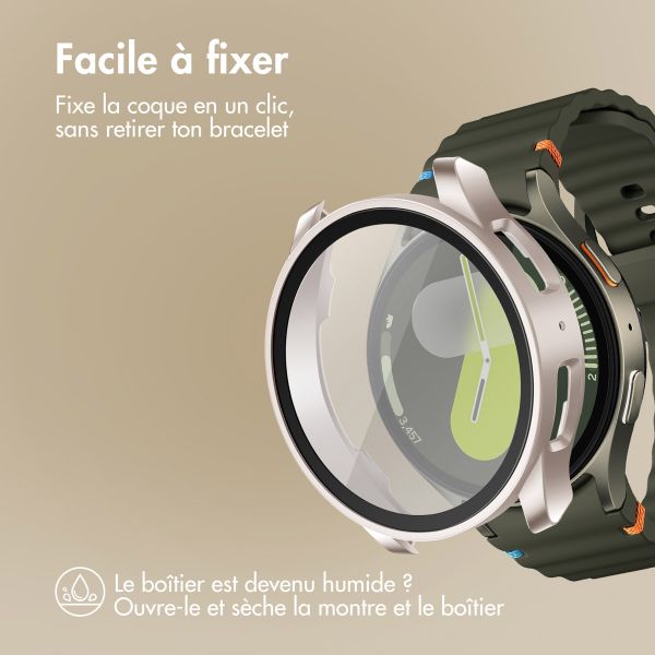 imoshion Coque rigide à couverture complète Samsung Galaxy Watch 7 - 40 mm - Starlight