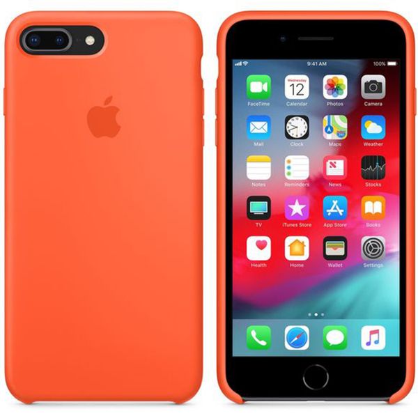 Apple Coque en silicone Apple iPhone 8 Plus / 7 Plus - Spicy Orange