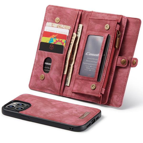 CaseMe Etui de téléphone de luxe en cuir deux iPhone 13 Pro Max