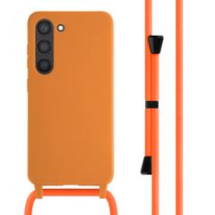 imoshion Coque en silicone avec cordon Samsung Galaxy S23 - Orange