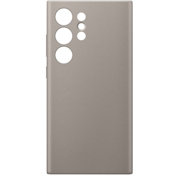 Samsung Coque originale en cuir vegan Galaxy S24 Ultra - Taupe