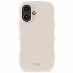 Holdit Coque Wavy iPhone 16 - Light Beige