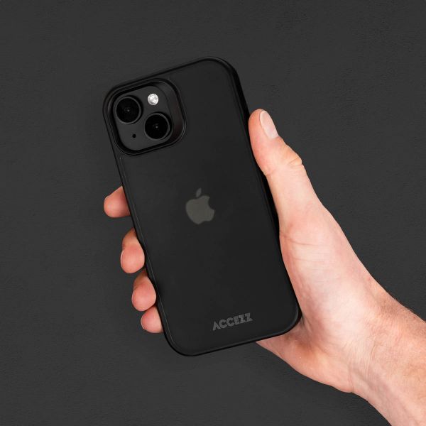 Accezz Coque Givrée Robuste Apple iPhone 15 - Noir