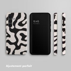Selencia Coque arrière Vivid Samsung Galaxy S24 - Art Wave Black
